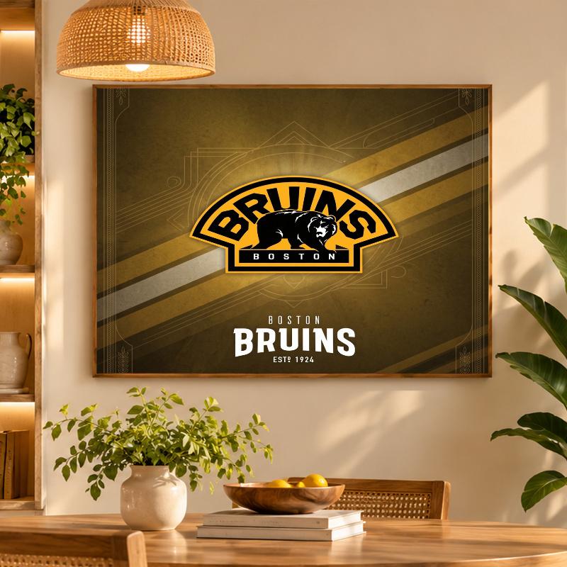 5D Diamond Painting Boston Bruins DIY Full Drill Diamond Art Kit Home Decoration