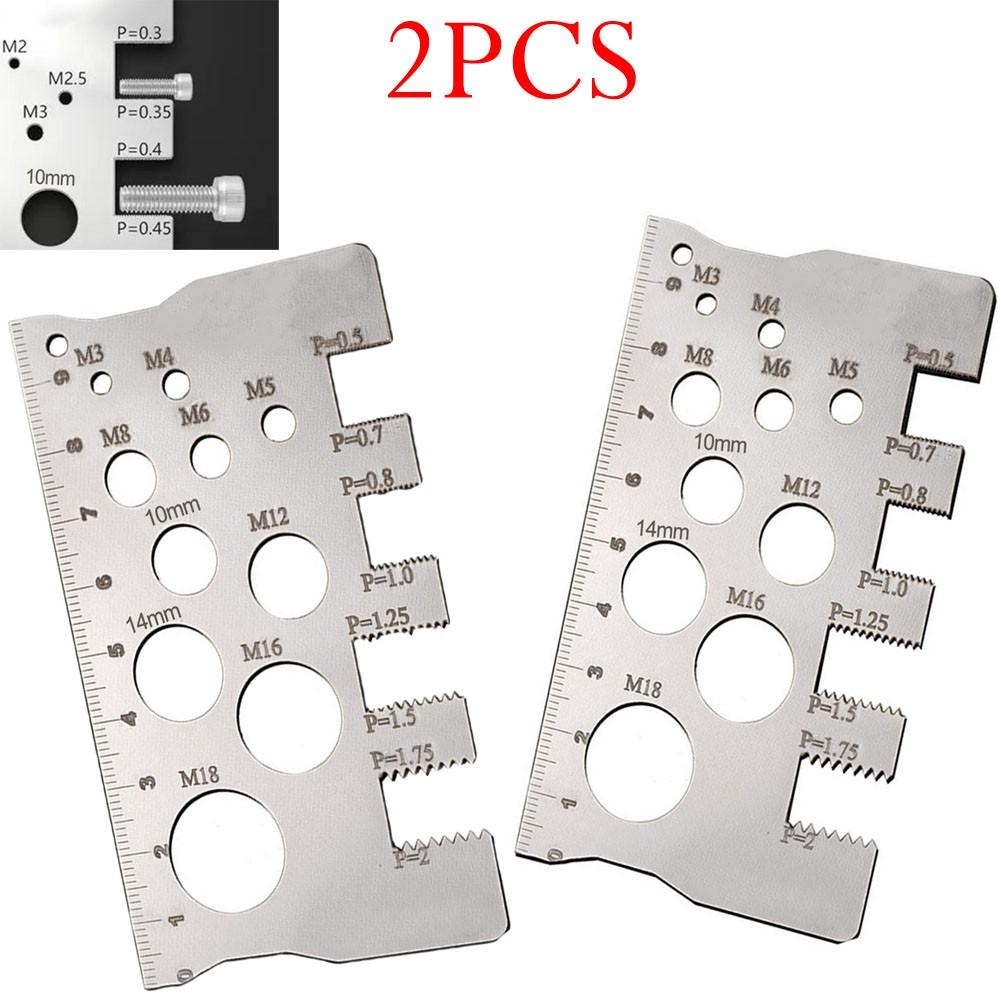 304 Stainless Steel Construction Pitch Measuring Tool Screw Thread Gauge