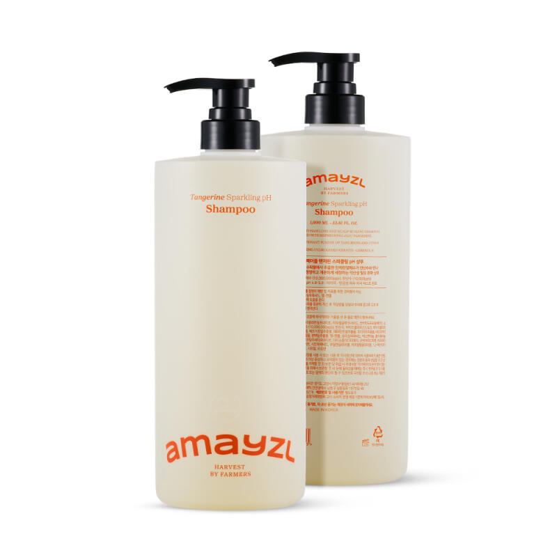 AMAYZL Mandarine Sprudelndes kohlensäurehaltiges Wasser pH-Shampoo 1L