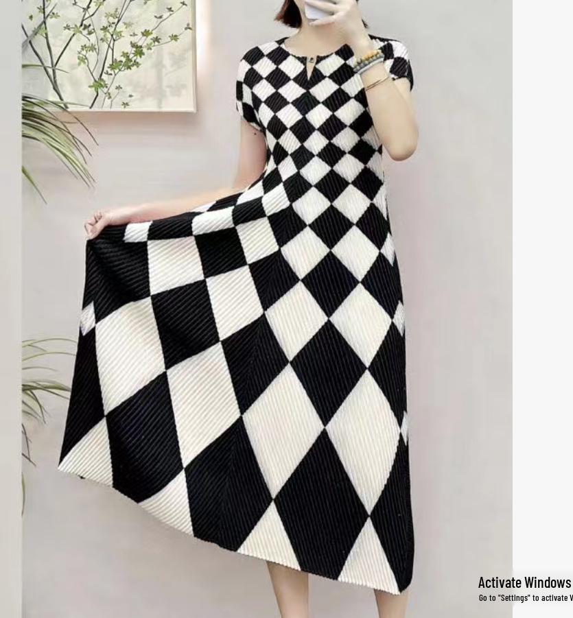 Spring Floral Pleated A-Line Dress Jacket for Women - Plus Size