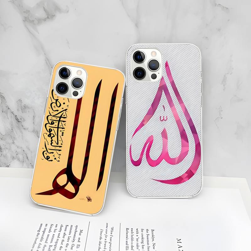 

Islam Bismillah Allah Phone Case Cover For Huawei P30 P20 Pro P40 Mate 20 Lite P Smart Z Y5 Y6 Y7 2019 Transparent