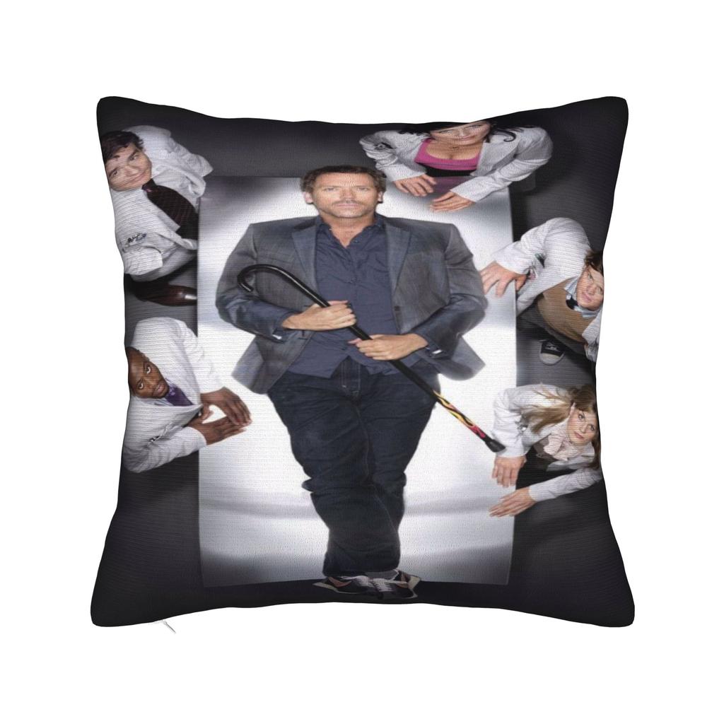 House MD Pillowcase Product Printing Cushion Cover  Pillow Covers Home Decoration Zippered Multiple Sizes