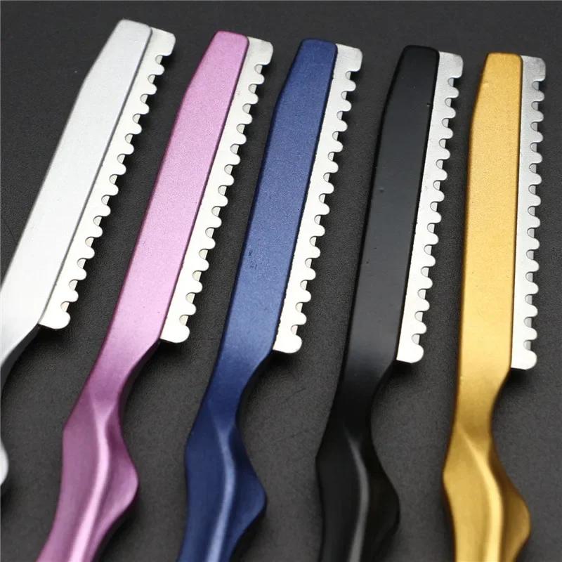Barber Razor Safety Hair Thinning Face Shaver Cut Hair Cutting Fine Thinner Trimming Alloy Shaving Knife Hairdresser Barber Tool