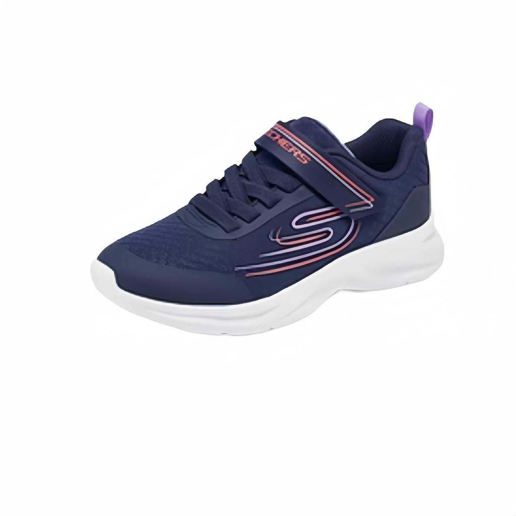 Skechers Comfortable Versatile Durable Breathable Low-Top Running Shoes Kids Sneakers Navy-Blue 303577L-NVLV