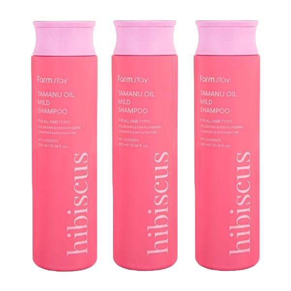FARM STAY Tamanu Oil Mild Shampoo – Avocado  (300ml / 10.14 Fl.oz.) , Hibiscus (300ml / 10.14 Fl.oz.) (7 Options)