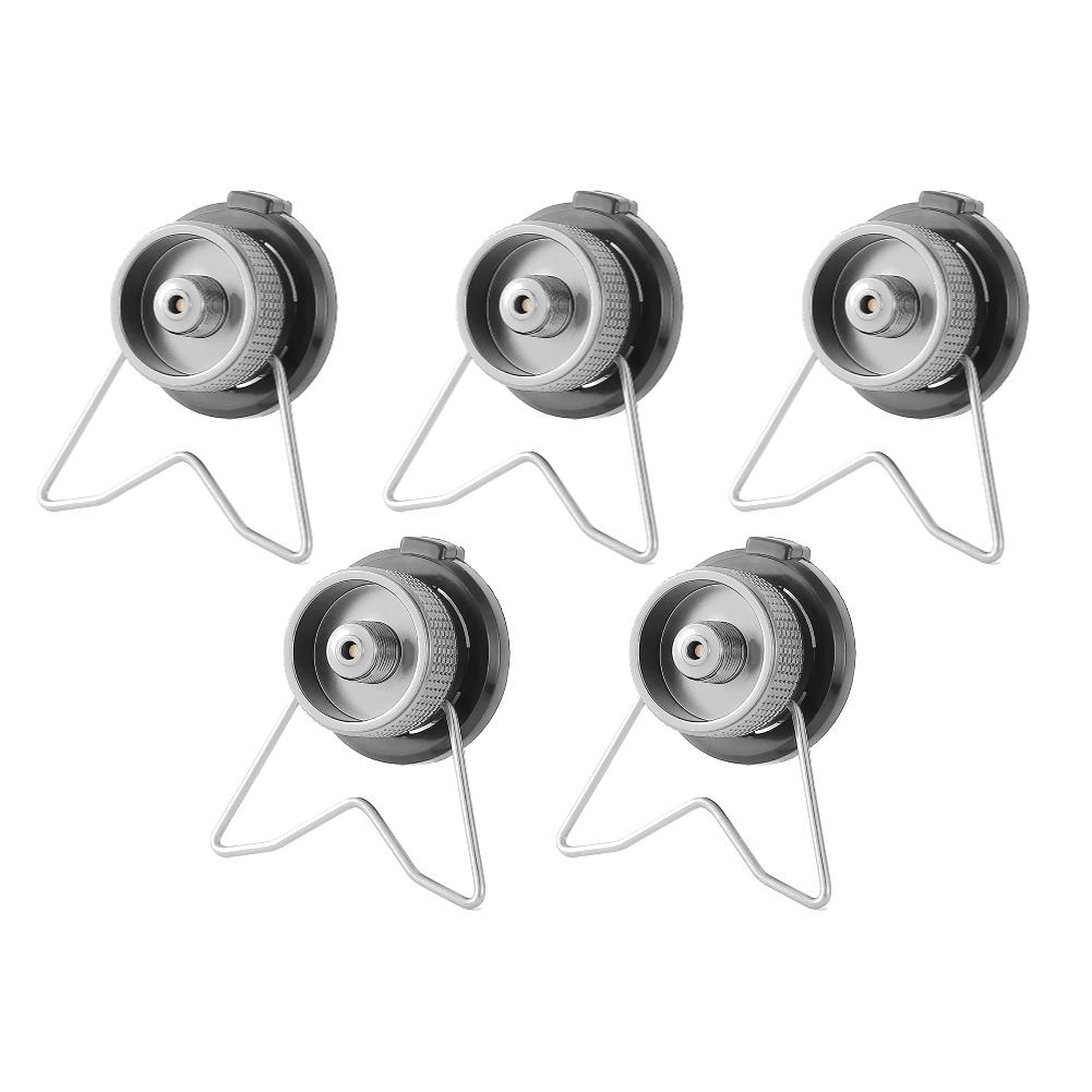 Portable Gas Stove Adapter Aluminum Alloy Camping Gas Converter Lightweight Gas Tank Adapter Compact for Outdoor Cooking