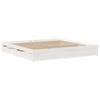 VidaXL Cadre de lit sans matelas blanc 200x200 cm bois massif de pin 3301671