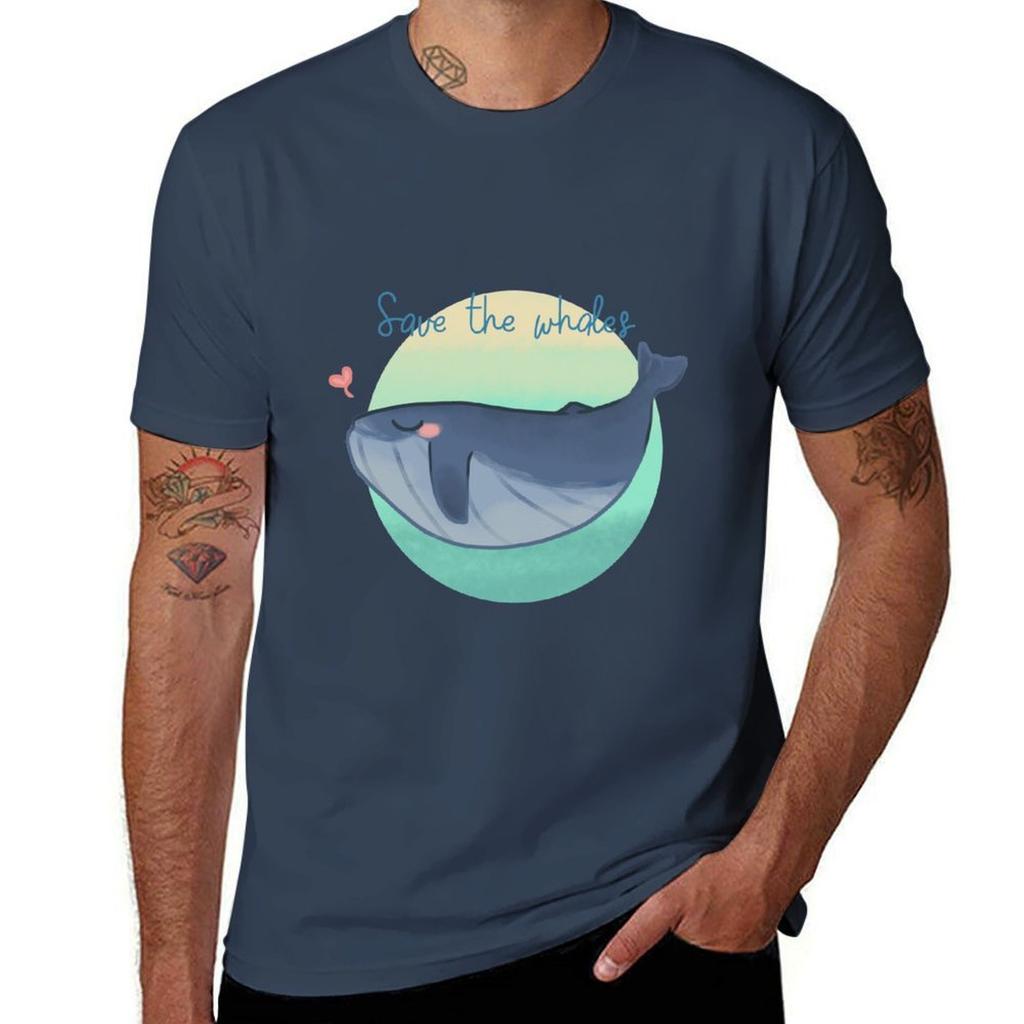 Save The Whales Tshirt Comfortable Daily Wear Tee