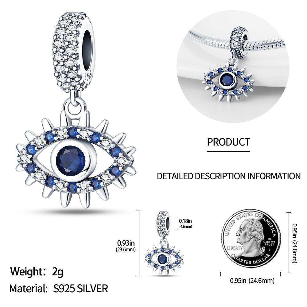 Trendige Mode Kupfer Metall Böse Augen Magisches Auge Charme Perlen Komponenten Perlen Komponenten Kompatibel Mit Authentischen Originalen Hohe Qualität Feinen Armbändern