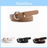Ceinture Minimaliste Pour Femme en Cuir PU Avec Boucle en Alliage Pour Tenue Décontractée et de Bureau
