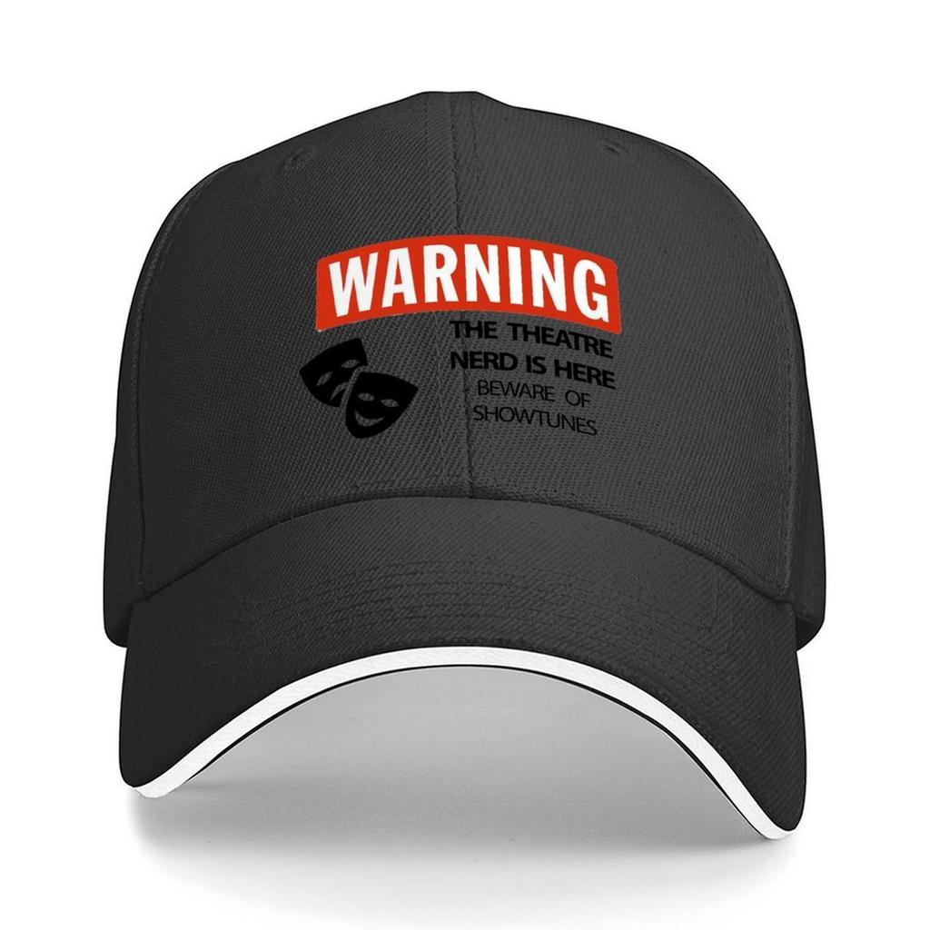 WARNING Theatre Nerd Baseball Cap tea Hat Snap Back Hat custom Hat Horse Mens Caps Womens