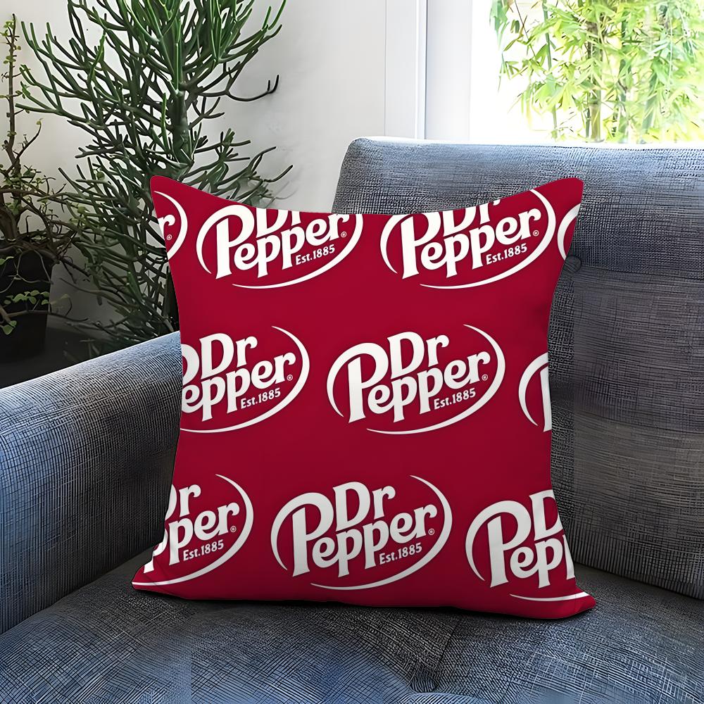 D-Dr Pepper Cushion Cover Comfortable Reversible Pillow Cover Ideal for Car Sofa Bedroom & Beyond