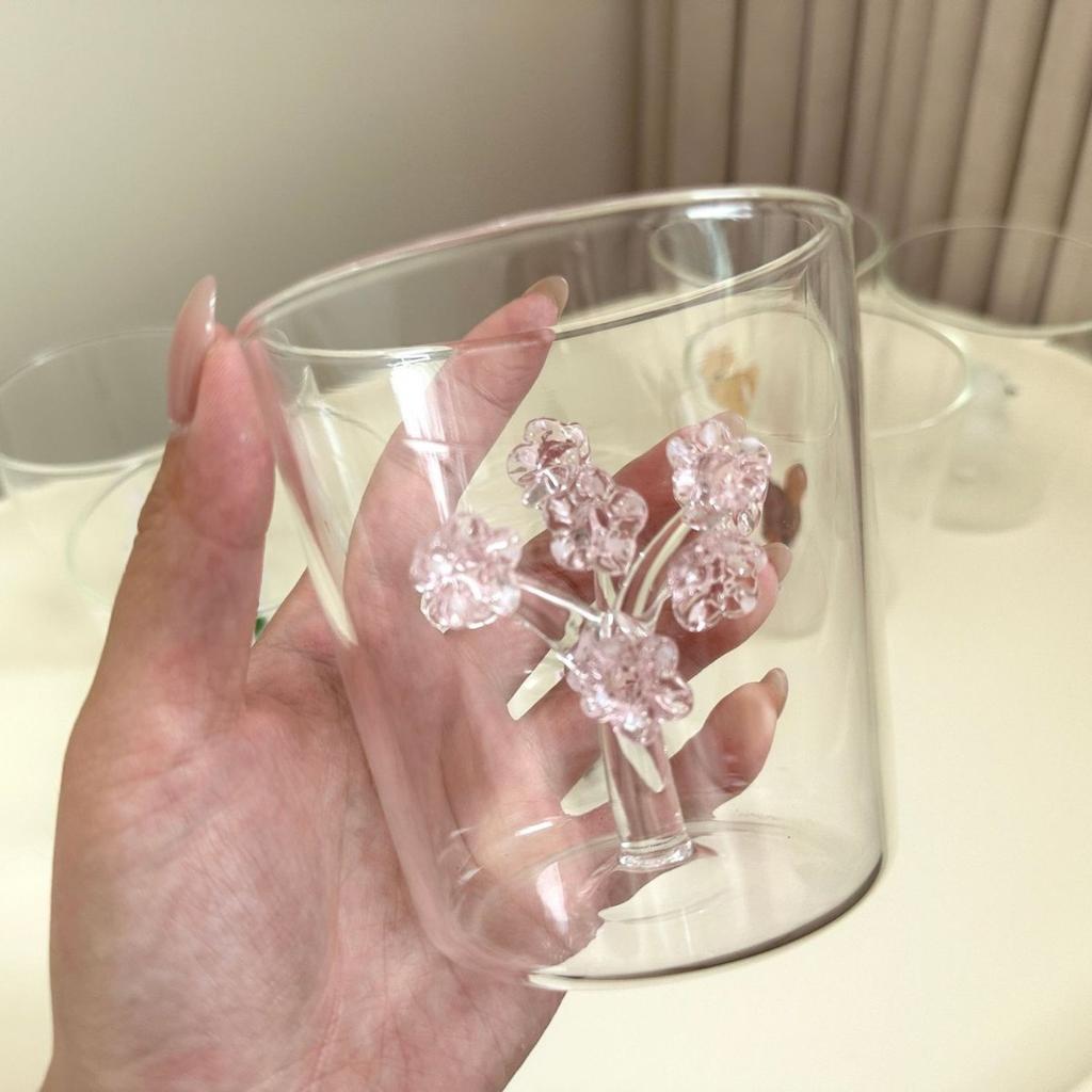 Christmas Tree Glass Wishing 3D Cartoon Animal Shape Cup Borosilicate Glass Single Layer Cup Living Room Guests Juice Cold Drink