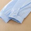 Girls Ruffle Collar Shirt 5-12 Years Long Sleeve Bow Tie Kids School Uniform Blouse Polyester Children Daily Tops
