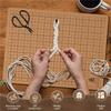 12X16 Inch Double Side Macrame Project Board With Metal Adjustable Holder, Macrame Board For Knotting Braiding Cording