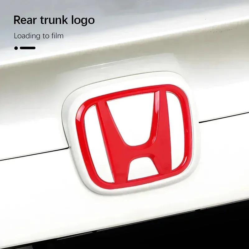 Car Badge Stickers Front Grille Trunk Steering Wheel Logo Accessories For Honda Civic CRV 10th 11th Gen Civic 10th Gen Accord