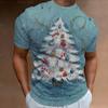 Funny Santa Claus Print Christmas T-Shirts 3d Oversized Tops Tees Mens Shirts Summer Holiday Casual O-Neck Male Harajuku Clothes
