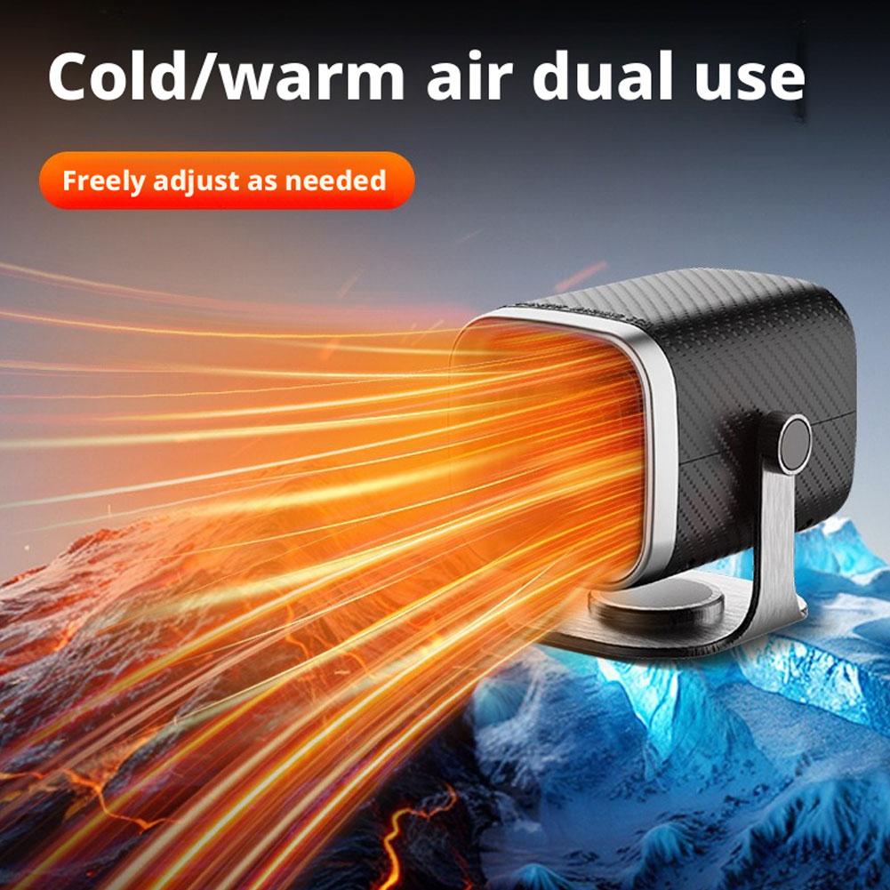 Car Heater 12V/24V Electric Cooling Heating Fan Electric Fan Windshield Car Defogging Defroster Demister Supplies Heater L9R1