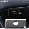 Carbon Fiber Copilot Dashboard Storage Box Handle Trim For Dodge Ram 1500 2018+