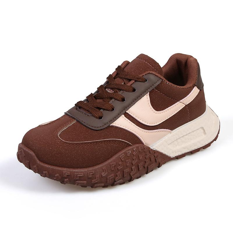 New velvet ins Korean version of Forrest Gump shoes women's autumn and winter trend student running sports platform casual shoes