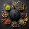 CAST IRON KETTLE 1.8L LARGE BLACK FOR TEA + STEEL INFuser