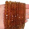 1 Strand Faceted Crystal Glass Beads Brown Loose Spacer Beads For Jewelry Making DIY Bracelet Necklace Accessories 3/4/6/8/10mm