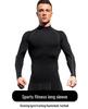 Men's High Neck Long Sleeve Quick-Dry Sports Bodysuit for Football & Basketball Training