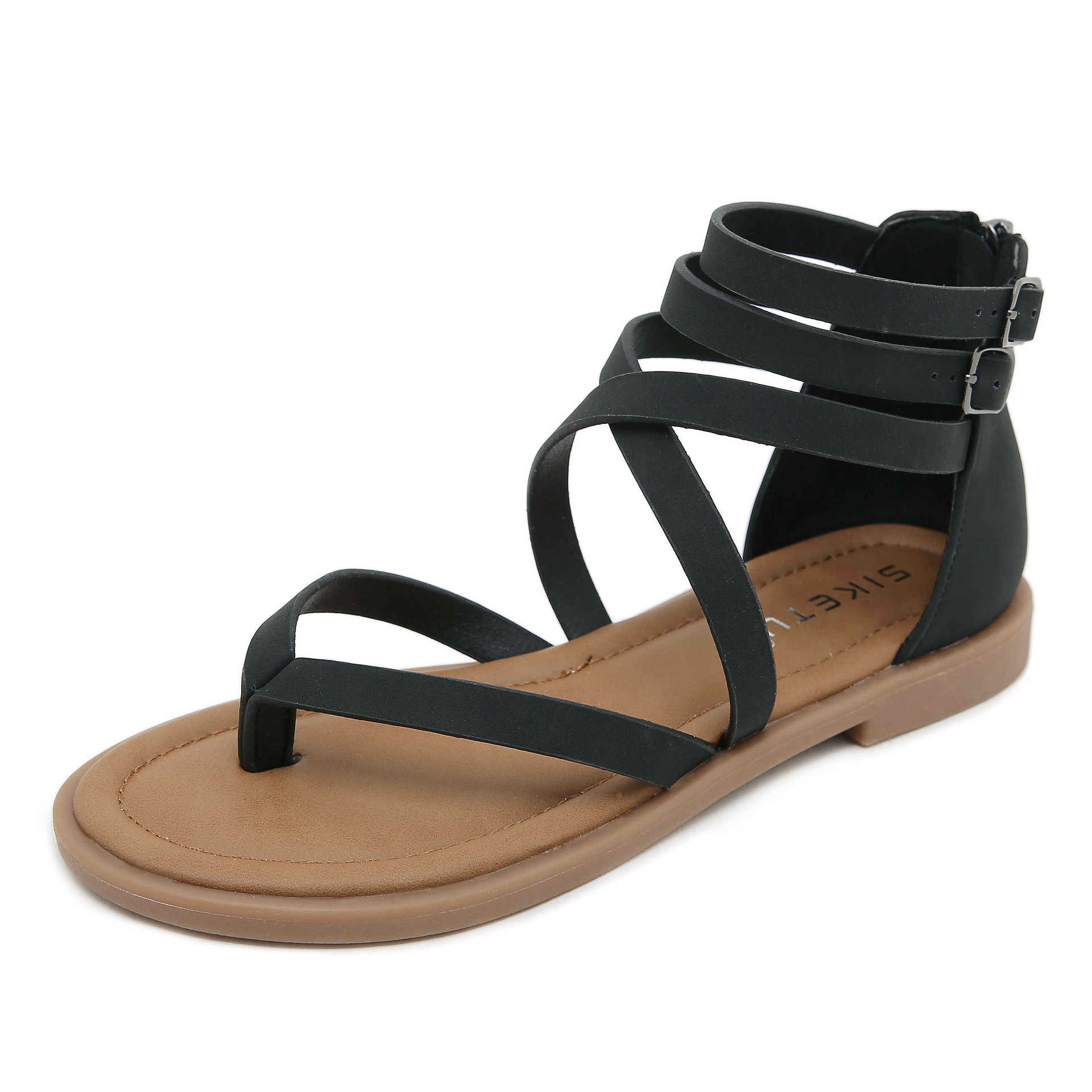 

Размер (размер) Новые модные мягкие ботинки-кроссовки с задней сумкой в римском стиле 42 чёрный