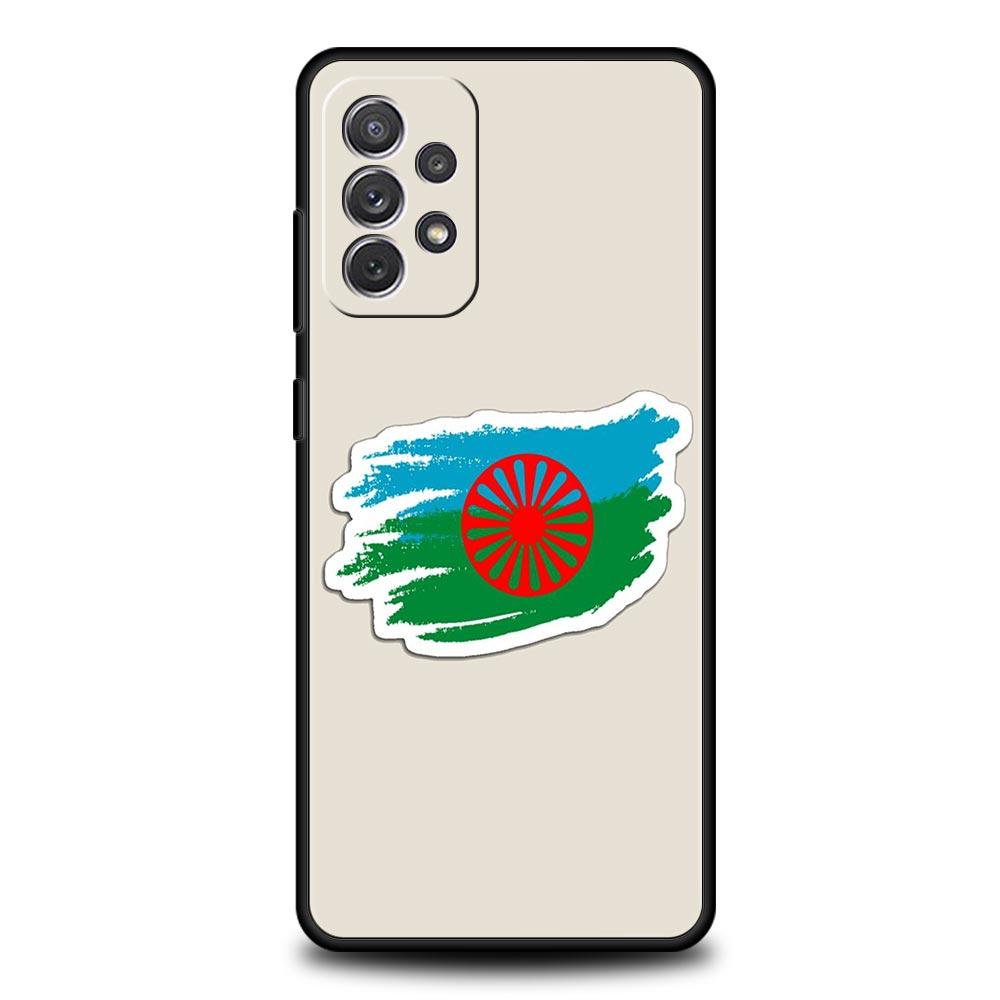 Case For Samsung Galaxy A15 A13 A51 A71 A41 A31 A21S A03S A05 A35 A55 A23 A25 A33 A53 A73 5G Gypsy Flag Sinti&Romanies Cover