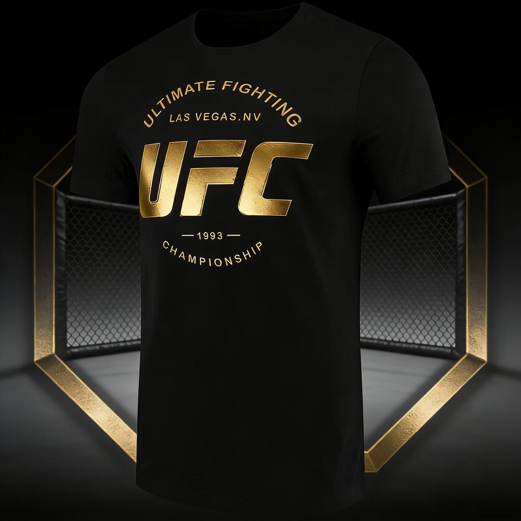 T-shirt Grafica UFC Boxing Fighting Estiva 2026 Donna Sportiva Cotone Manica Corta Larga Tempo Libero Fitness Maglietta Unisex