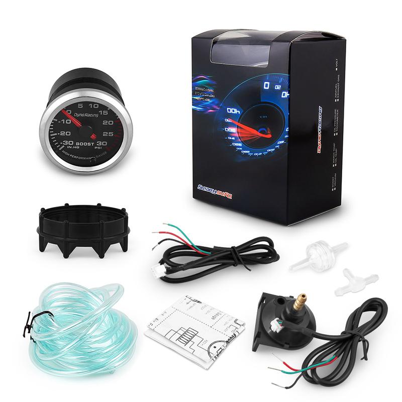 2'' 52mm Turbo Boost Gauge PSI 7 Color Backlit 12V Car Pressure Gauge with Stepper Motor