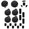 4 Knobs, Assortment Parts, Sturdy, Lightweight, Practical, Burner Stove Knobs for Dorm