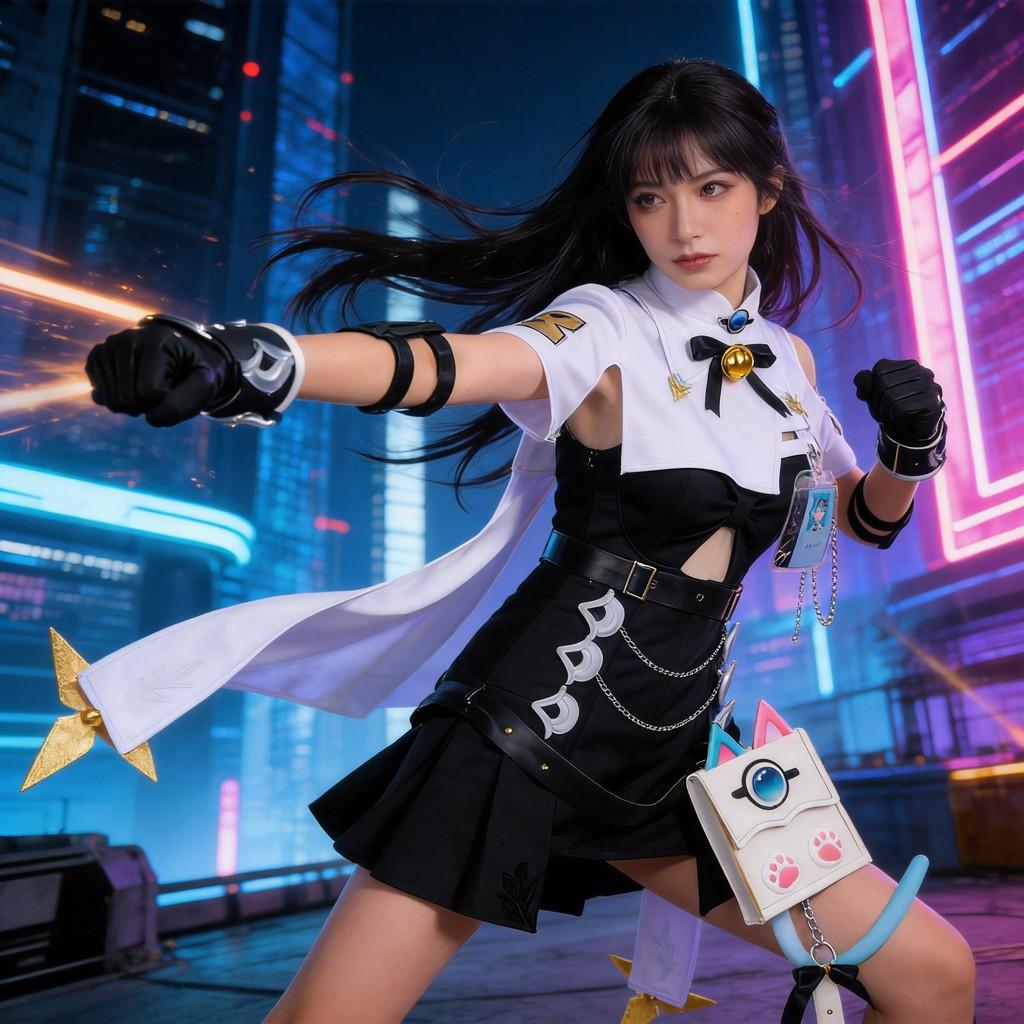 Neverness To Everness Nanally Cosplay Costume With Polyester Fabric For Anime Conventions And Role Play