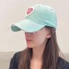 Women's Soft Top Distressed Baseball Cap