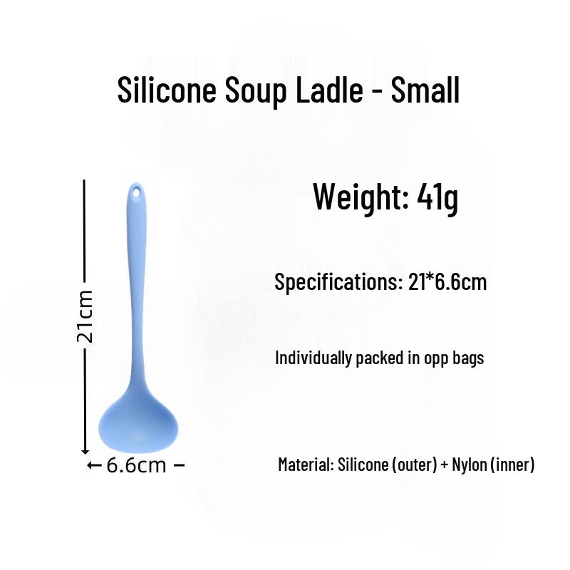 Набор высокотемпературных пищевых силиконовых лопаток и половников - Неприлипающая кухонная утварь