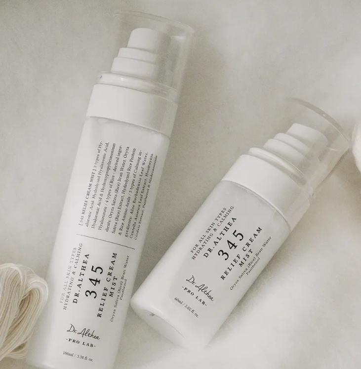 

Dr. Althea 345 Relief Cream Mist 100ml – Glow Boosting Hydrating Cream Mist 60ml