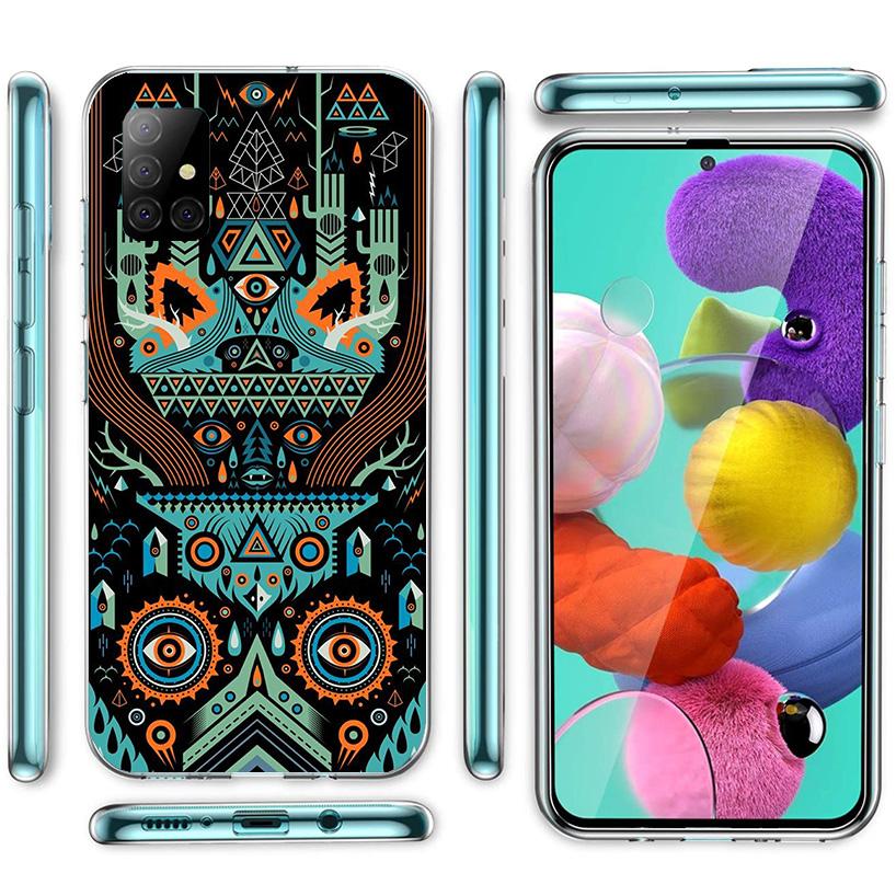 Mayan Stone Totem Pole Phone Case For Samsung Galaxy A52 A32 A22 A12 A02S A50S A30S A51 A31 AA71 Note 20 Ultra 10 S10 Plus Galax