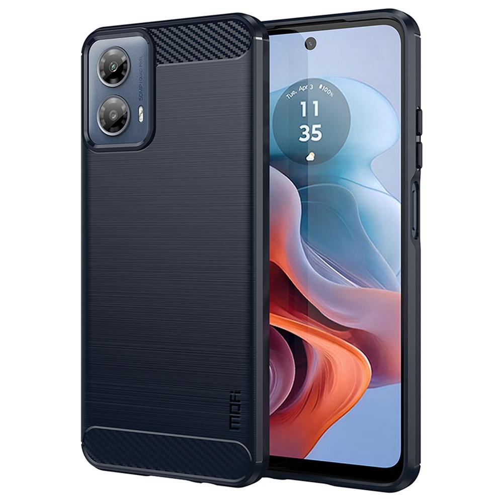 

MOFI JK TPU Series-1 For Motorola Moto G45 5G/G34 5G TPU Case Carbon Fiber Texture Blue