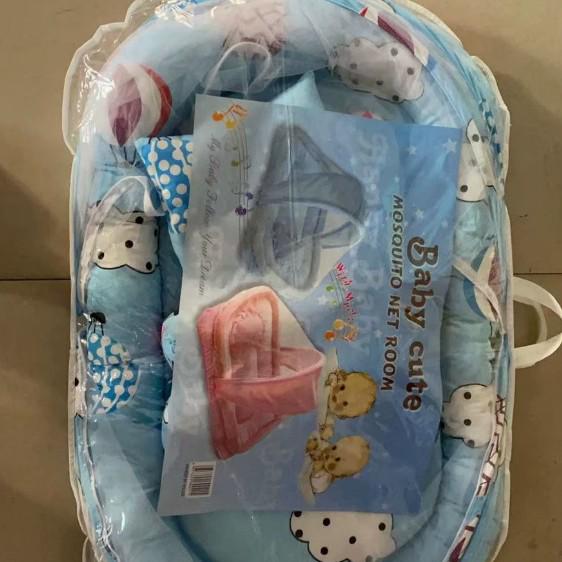 Infant Mosquito Net Bed Set with Sleeping Pad & Pillow (0-3 Years)