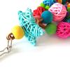 Bird Chewing Toy Parrot Toys Colorful Rattan Balls for Small and Medium Parrots