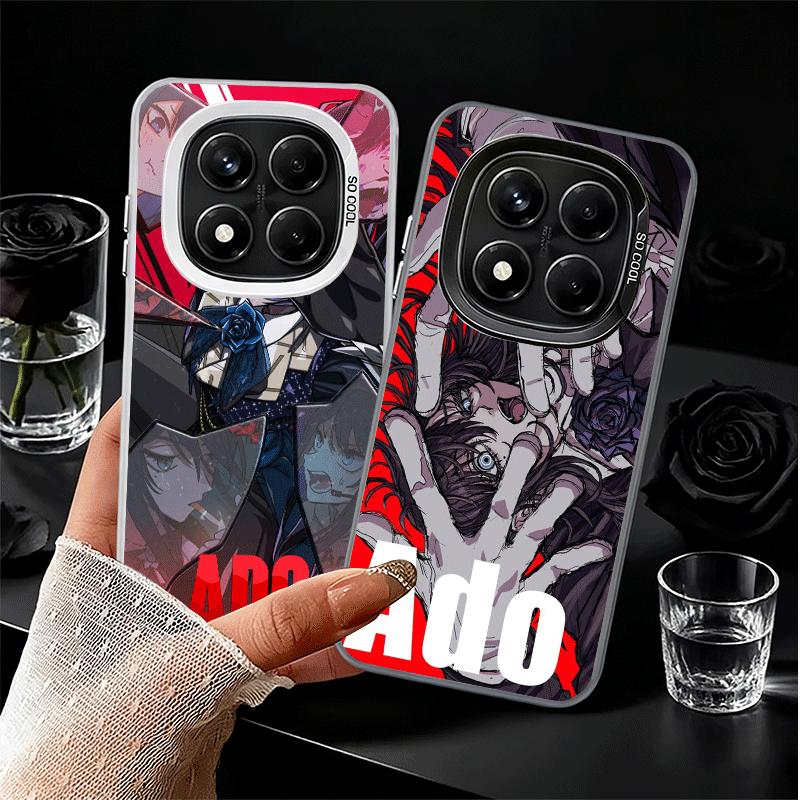 Ado Cartoon K-Kyogen X Uta Weiche Handyhülle für Samsung Galaxy S24 S25 FE S26 Edge S23 Ultra S22 Plus S21 + Stoßfeste Rückseite