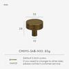 Brass Solid Brass with Vintage Treatment Round Decorative Bottom Board Cabinet Furniture Doors Knobs