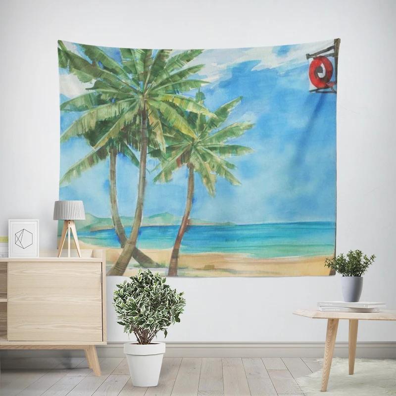 Modern Wall Decoration Aesthetics Home Hawaii Tapestry Rural Nostalgia Hanging Large Fabric Autumn Bedroom Hanging Fabric