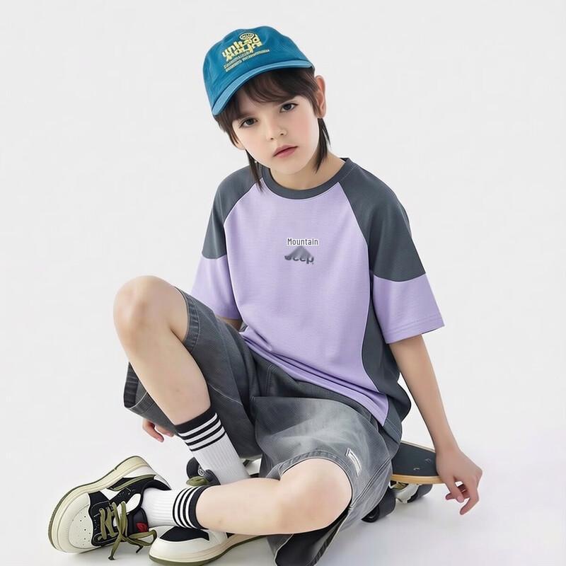 JEEP Kids' Casual Breathable Short Sleeve T-Shirt