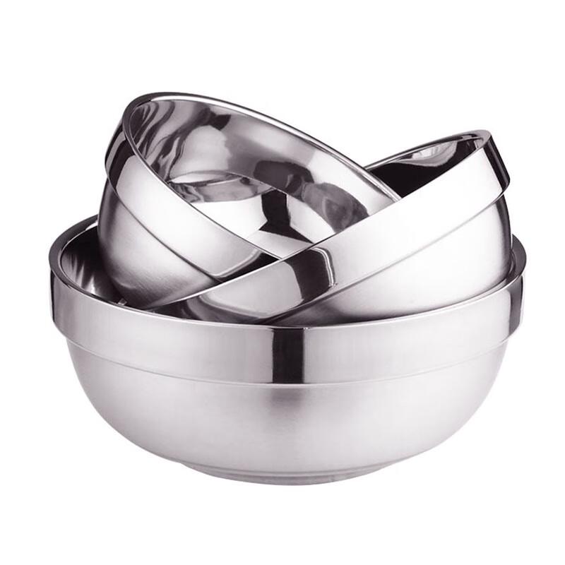 Stainless Steel Double-Layer Rice Bowl