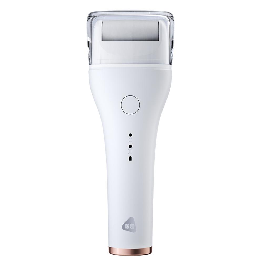 

Электрический инструмент для удаления мозолей на ногах, 2-ступенчатая регулировка, портативный набор инструментов для педикюра, водонепроницаемый уход за ногами белый