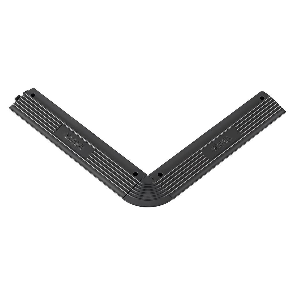 Transition Edge Kit, 11-Piece, Durable Straight Garage Floor Edging, PP Material, Easy Installation, Edge Protection for Wet Area Restaurant Pool,