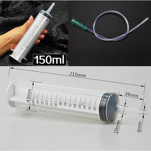 Enema Pump, Anal Cleansing, Vaginal Cleansing, Water Supply, Feeding, Injection, Unisex, 150ml, Includes 1 Nozzle and 1 Tube