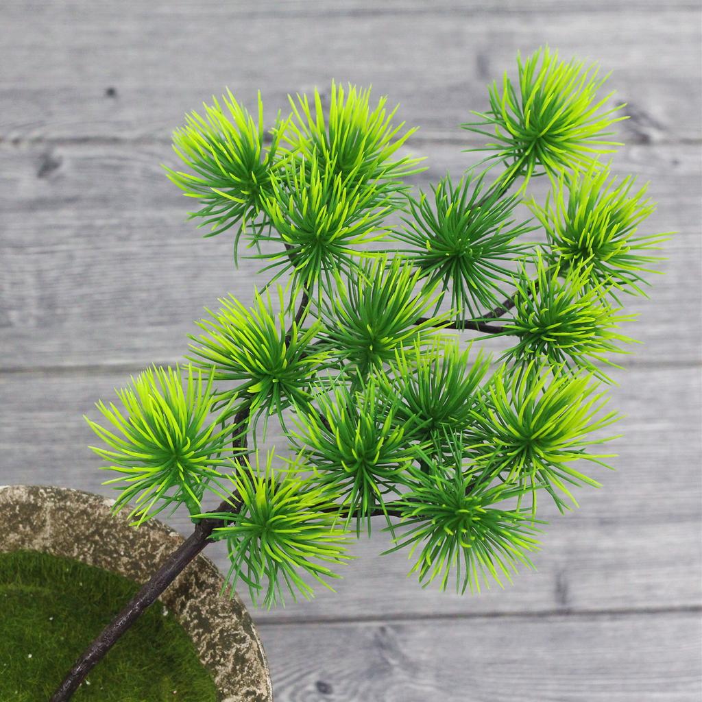 Single Large Pine Needle Beauty Pine Branch Green Plant Accessories Garden Landscaping Big Tree Beauty Pine