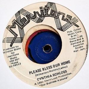 7inch Record CYNTHIA SCHLOSS - Please Bless Our Home / Red Rose MM007 Merritone 1980 Jamaica Reggae, Ska & Dub Used